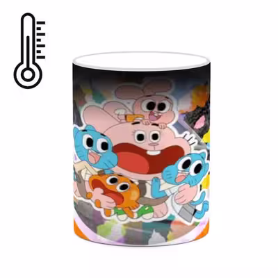 ماگ حرارتی کاکتی طرح کارتون The Amazing World Of Gumball مدل mgh23385