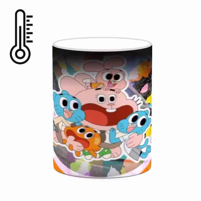 ماگ حرارتی کاکتی طرح کارتون The Amazing World Of Gumball مدل mgh23385