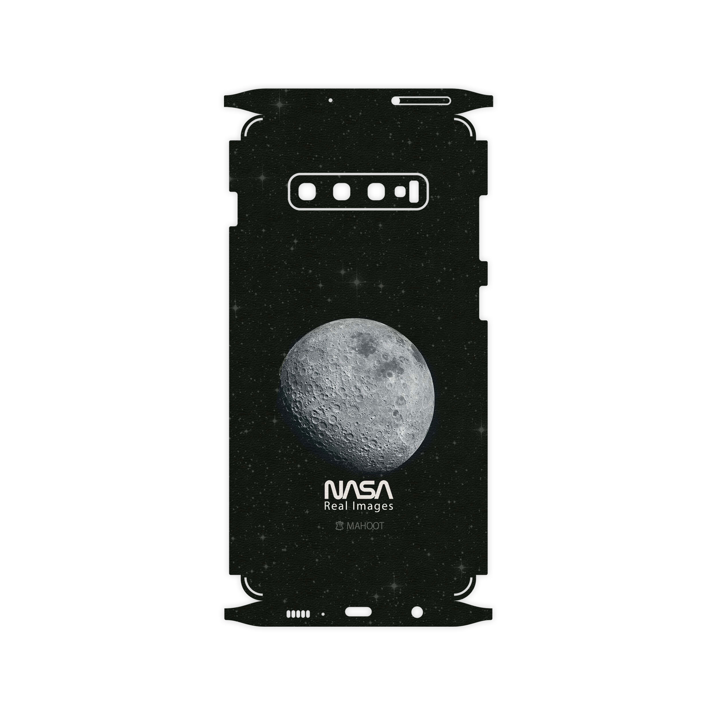 برچسب پوششی ماهوت مدل Moon-By-NASA-FullSkin مناسب برای گوشی موبایل سامسونگ Galaxy S10 Plus
