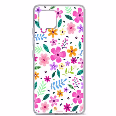 کاور طرح گل مناسب برای گوشی موبایل سامسونگ Galaxy A12