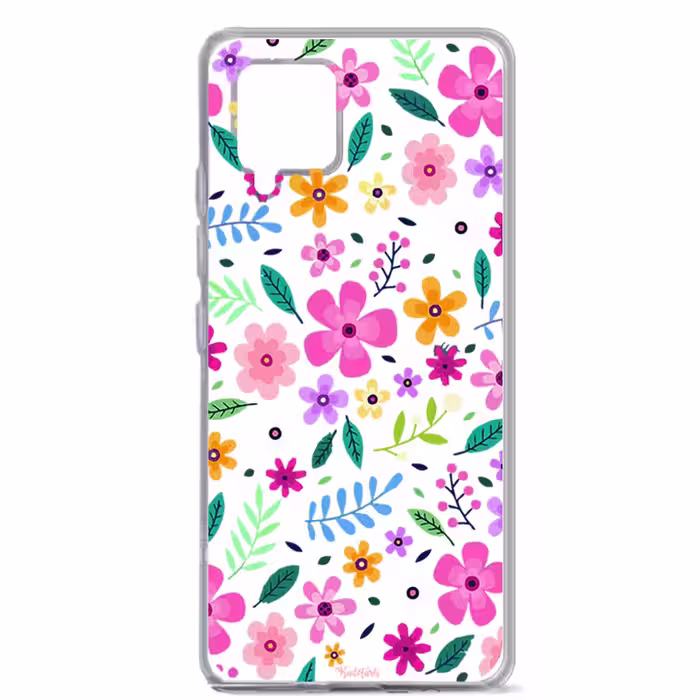 کاور طرح گل مناسب برای گوشی موبایل سامسونگ Galaxy A12