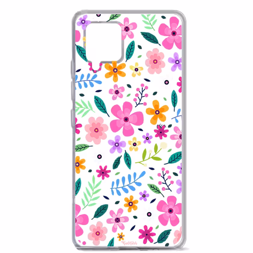 کاور طرح گل مناسب برای گوشی موبایل سامسونگ Galaxy A12