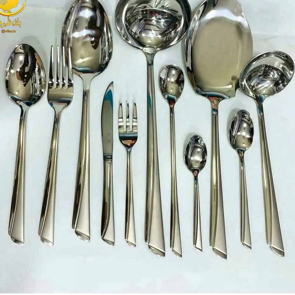 سرویس قاشق و چنگال 144 پارچه یونیک مدل ناخنی 4 میل