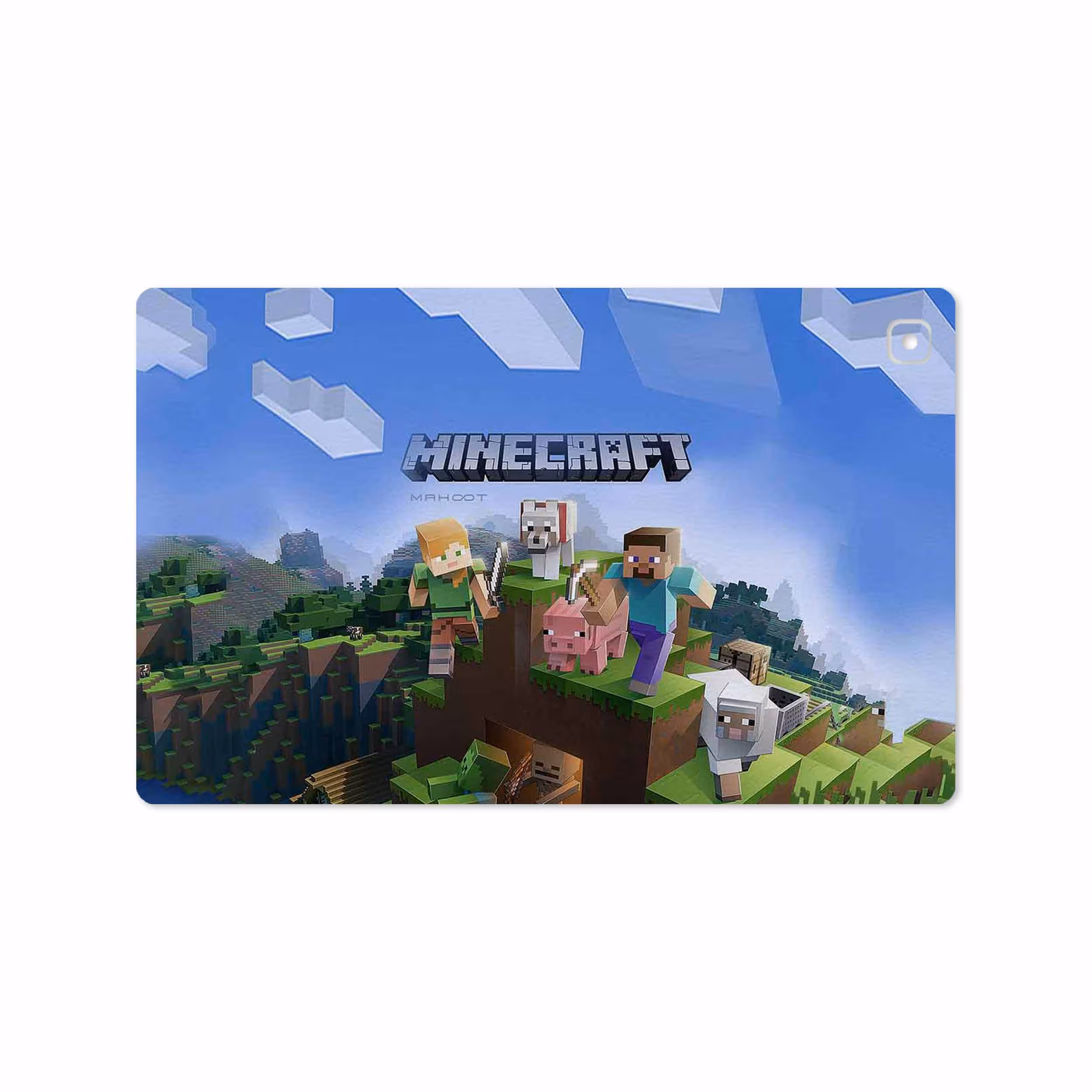 برچسب پوششی ماهوت مدل Minecraft-Game مناسب برای تبلت سامسونگ Galaxy Tab A7 10.4 LTE 2020 T505