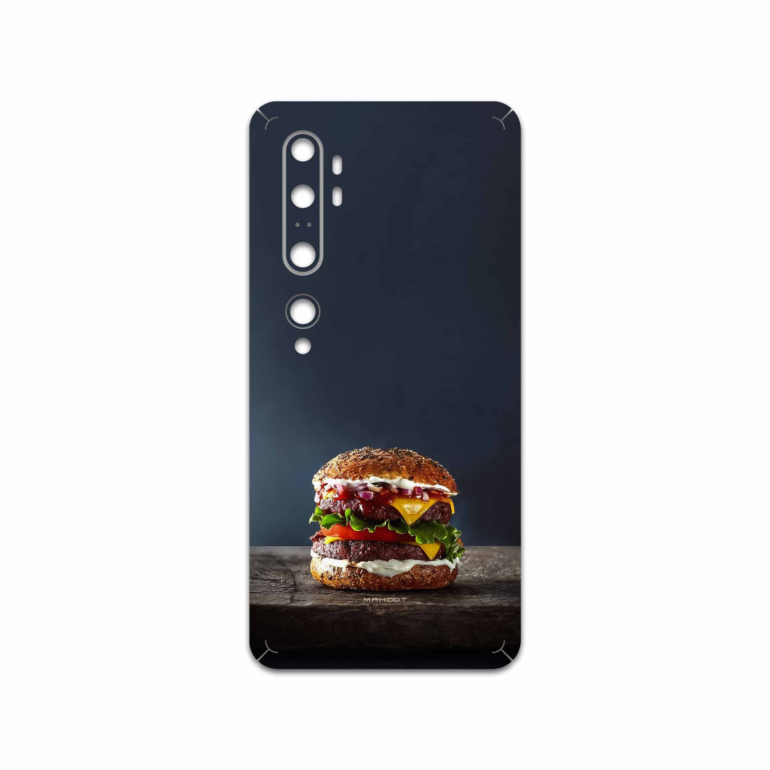 برچسب پوششی ماهوت مدل Hamburger مناسب برای گوشی موبایل شیائومی Mi Note 10 Pro