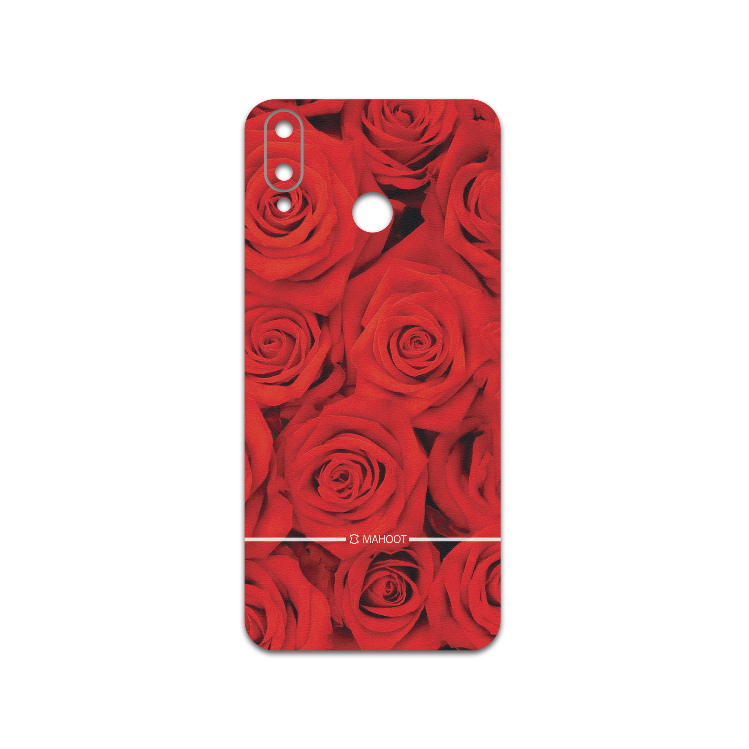 برچسب پوششی ماهوت مدل Red-Flower مناسب برای گوشی موبایل جی پلاس Q10