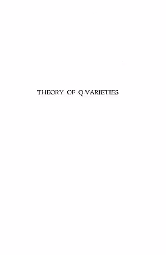 خرید و دانلود نسخه کامل کتاب Theory of Q-varieties