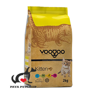 غذای خشک گربه کيتن برند وودو Voodoo وزن 2 کیلوگرم