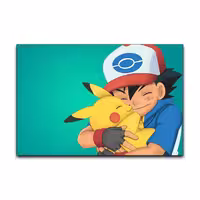 تابلو شاسی گوفی مدل پیکاچو پوکمون گوگولی و کیوت انیمه ژاپنی طرح Pokemon Anime کد HUG54 | دنیای قاب