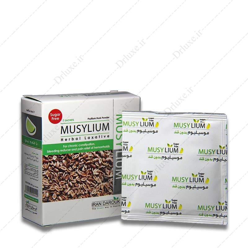 خرید ساشه ملین گیاهی موسیلیوم بدون قند ایران داروک 7 عدد - دکتر لوکس