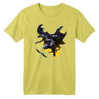 تی شرت آستین کوتاه بچگانه مدل بتمن کد 1 رنگ زرد لیمویی