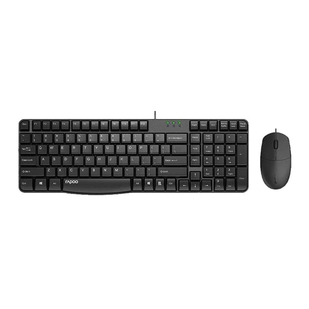 کیبورد و ماوس با سیم رپو مدل Rapoo X120S Desktop Wired