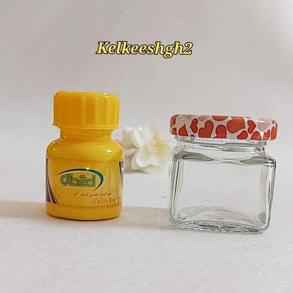 دوات شیشه ایی خارجی 30 میلی لیتر درب قلبی مربع و گرد و بیضی 