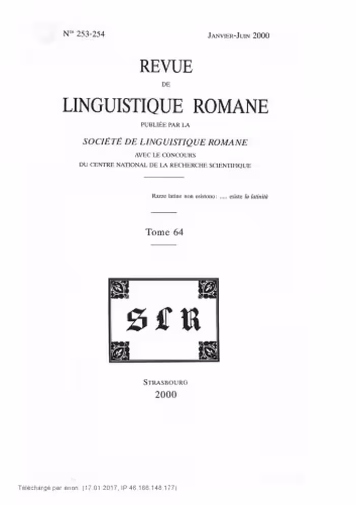 خرید و دانلود نسخه کامل کتاب Revue de linguistique romane