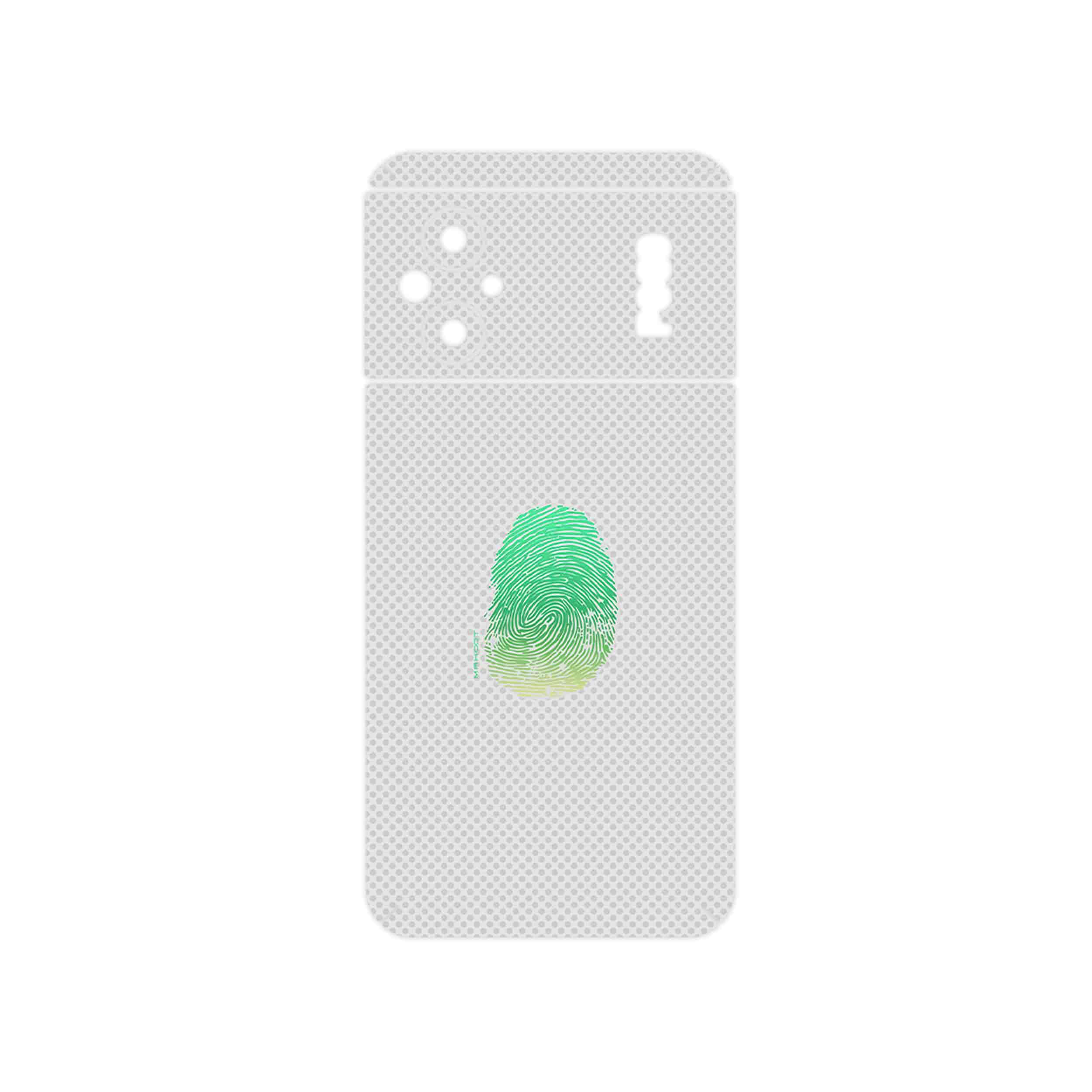 برچسب پوششی ماهوت مدل Minimal Fingerprint مناسب برای گوشی موبایل شیائومی Poco M5