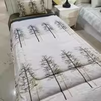 ست روتختی یک نفره طرح کاج زمینه کرم برند ایپک