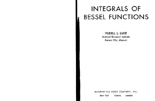 خرید و دانلود نسخه کامل کتاب Integrals of Bessel functions