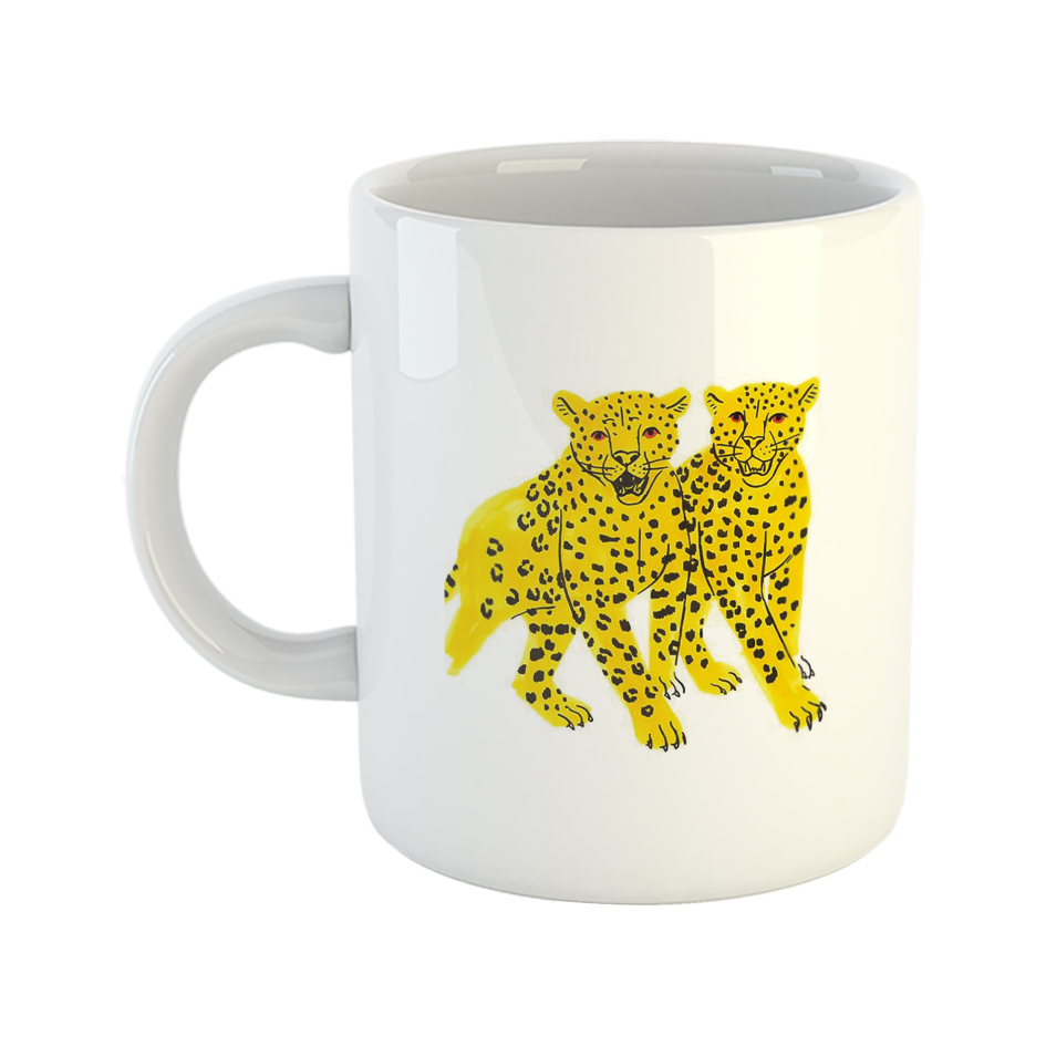 ماگ طرح کارتونی مدل پلنگ