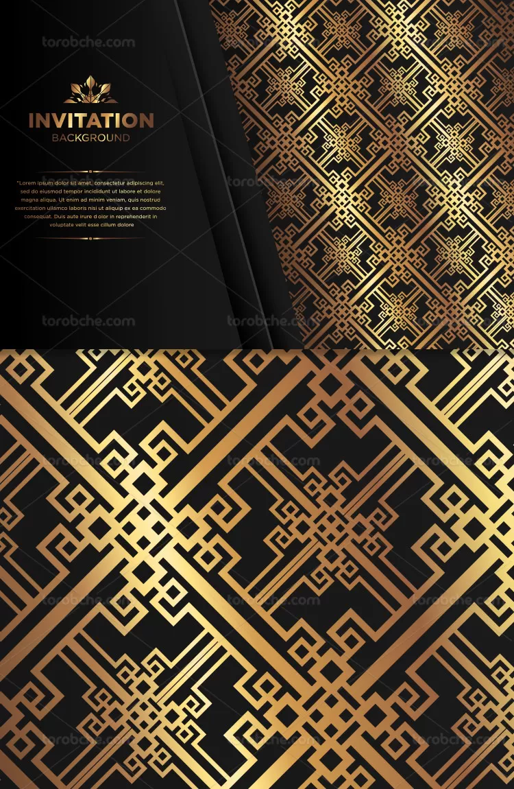 وکتور بک گراند سنتی طلایی | گرافیک با طعم تربچه