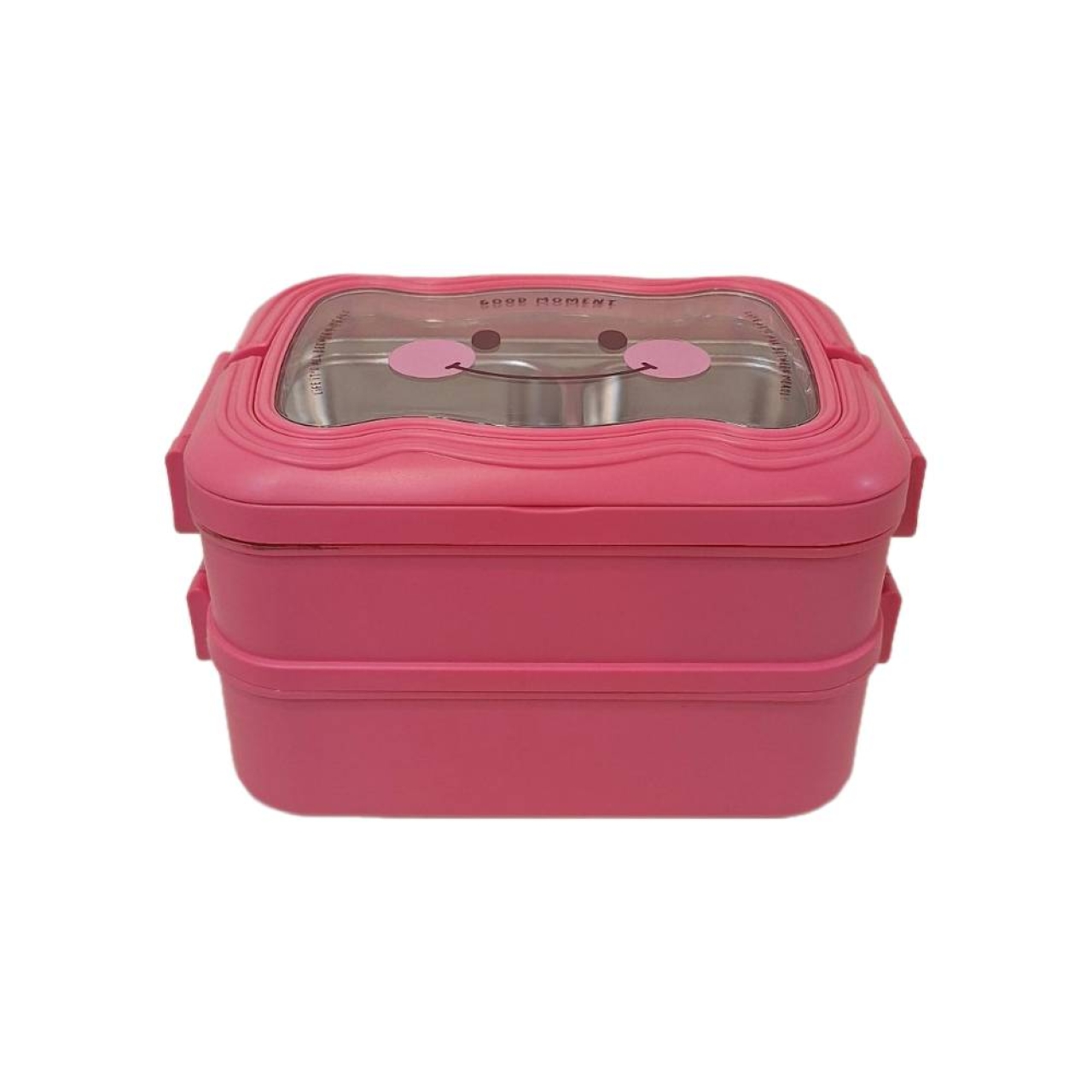 ظرف غذا داخل استیل دو طبقه طرح لبخند مدل ML 6259