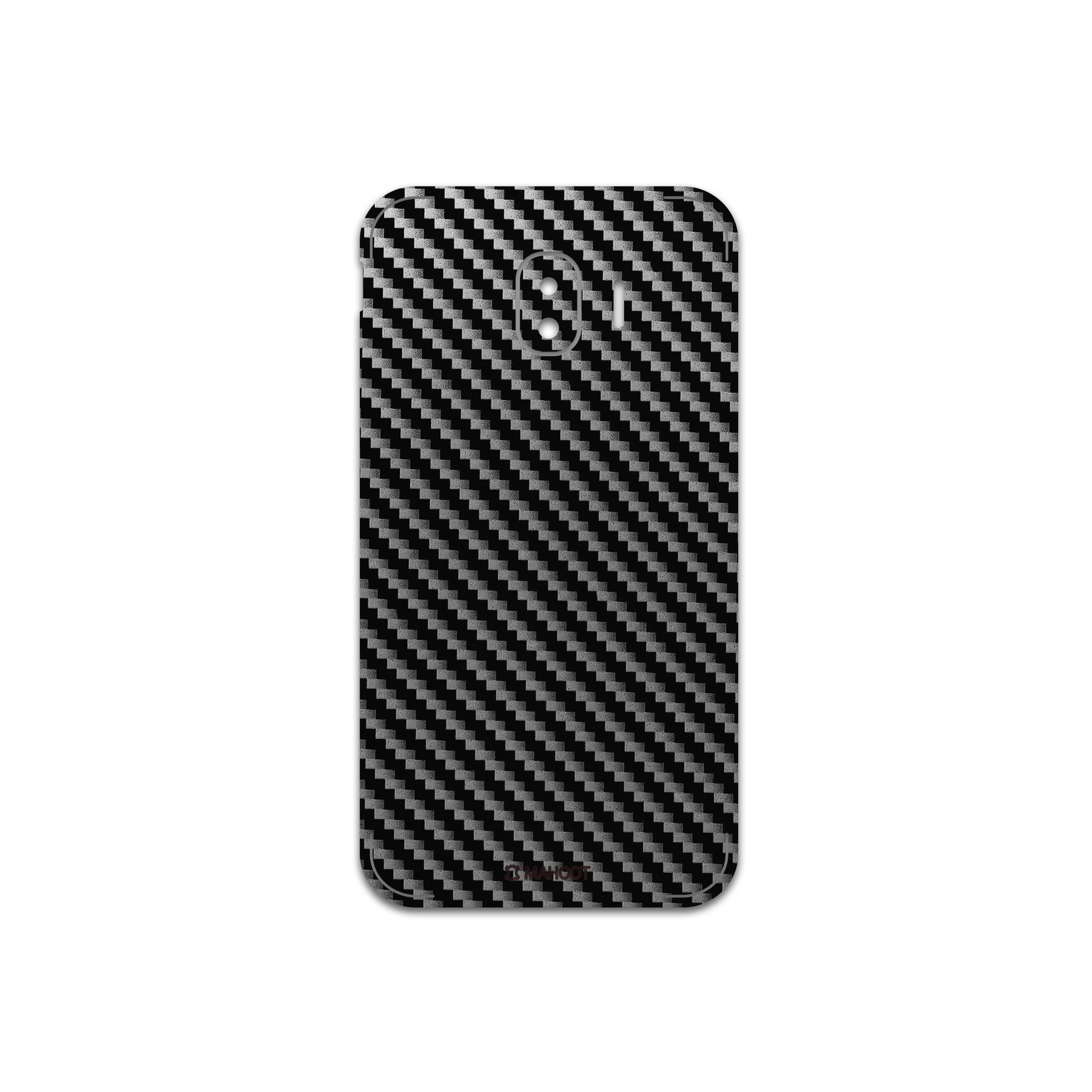 برچسب پوششی ماهوت مدل Glossy-Silver-Fiber مناسب برای گوشی موبایل سامسونگ Galaxy J2 Pro 2018