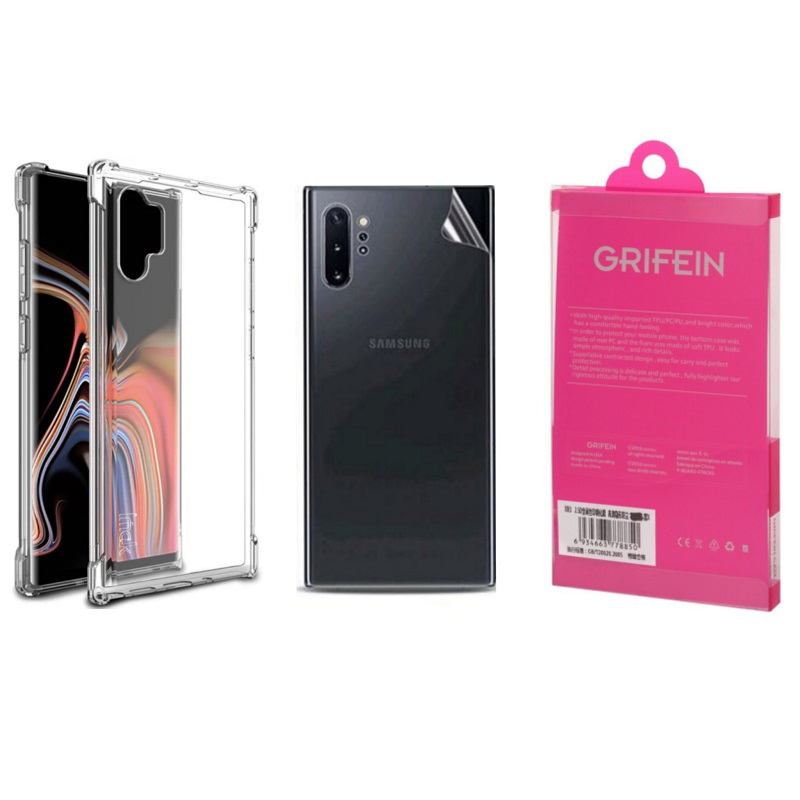کاور گریفین مدل Transoarent Armor مناسب برای گوشی موبایل سامسونگ Galaxy Note 10 Plus به همراه محافظ پشت گوشی