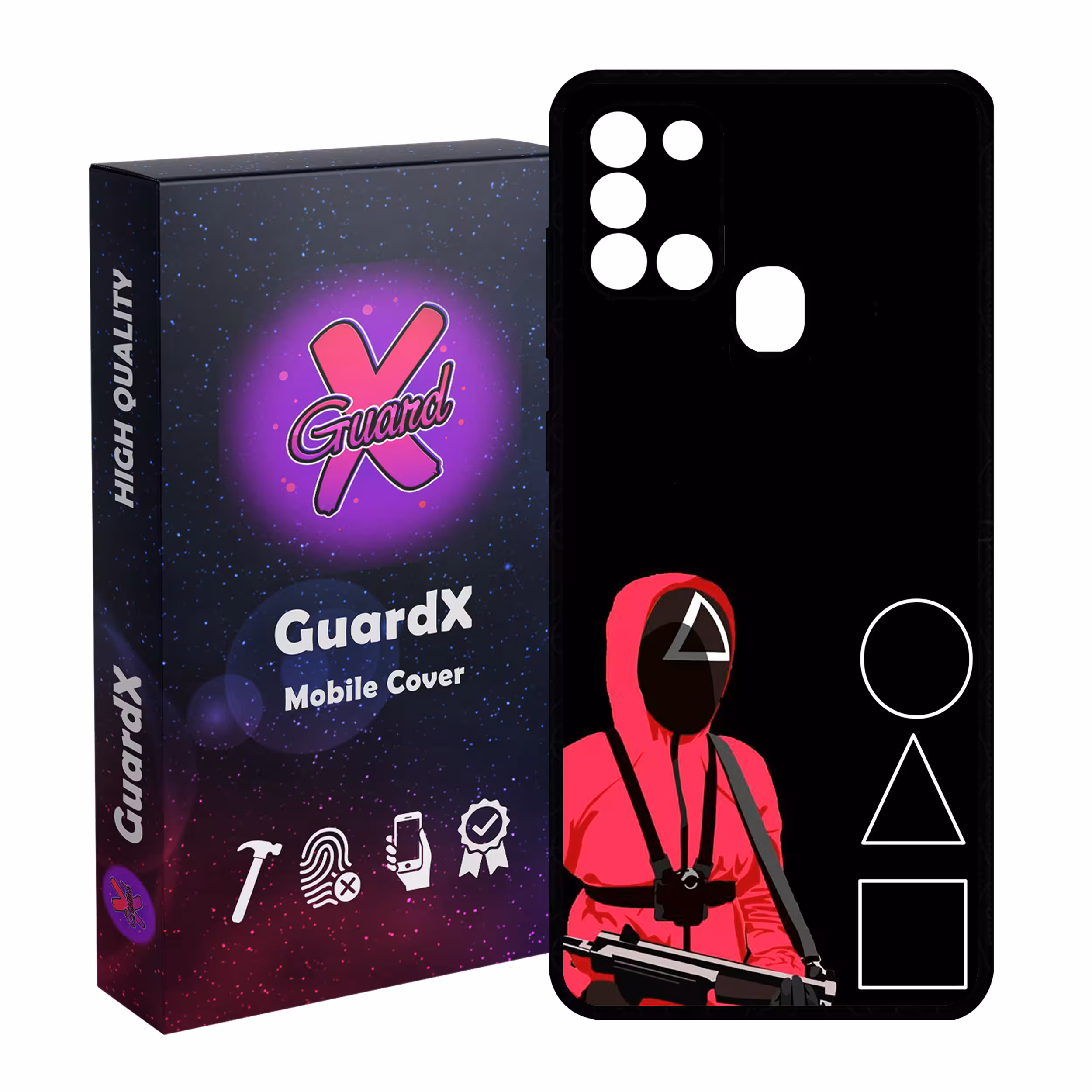 کاور گارد ایکس طرح Squid Game مدل Glass10410 مناسب برای گوشی موبایل سامسونگ Galaxy A21s