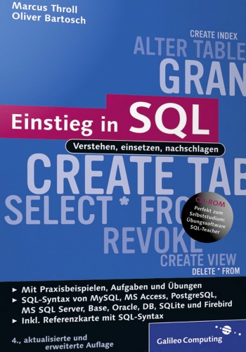 خرید و دانلود نسخه کامل کتاب Einstieg in SQL: Verstehen, einsetzen, nachschlagen, 4. Auflage