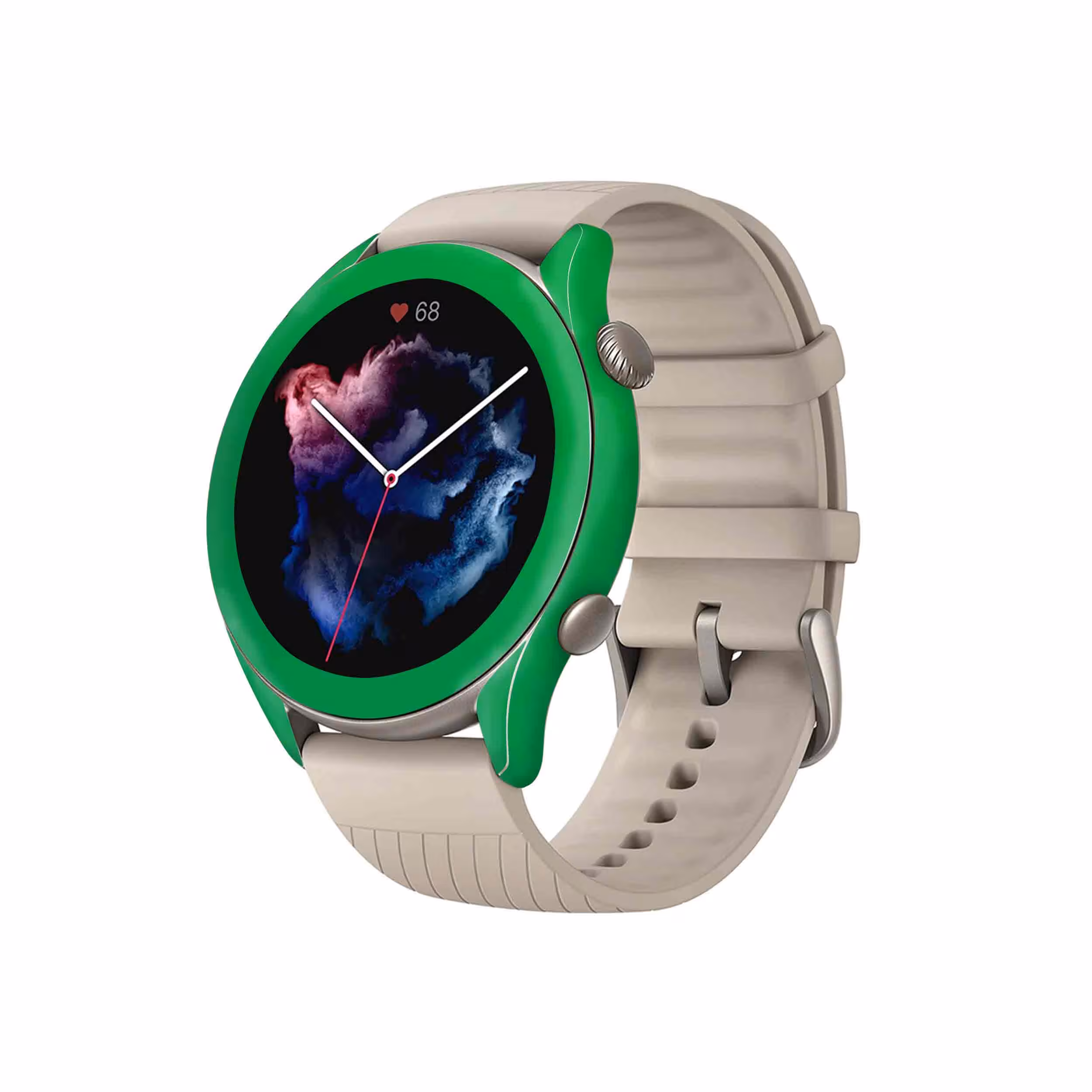 برچسب ماهوت طرح Matte-Green مناسب برای ساعت هوشمند آمازفیت GTR 3