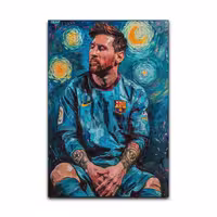 تابلو شاسی گوفی مدل فوتبالی بارسلونا مسی طرح Messi کد GOK24 | دنیای قاب