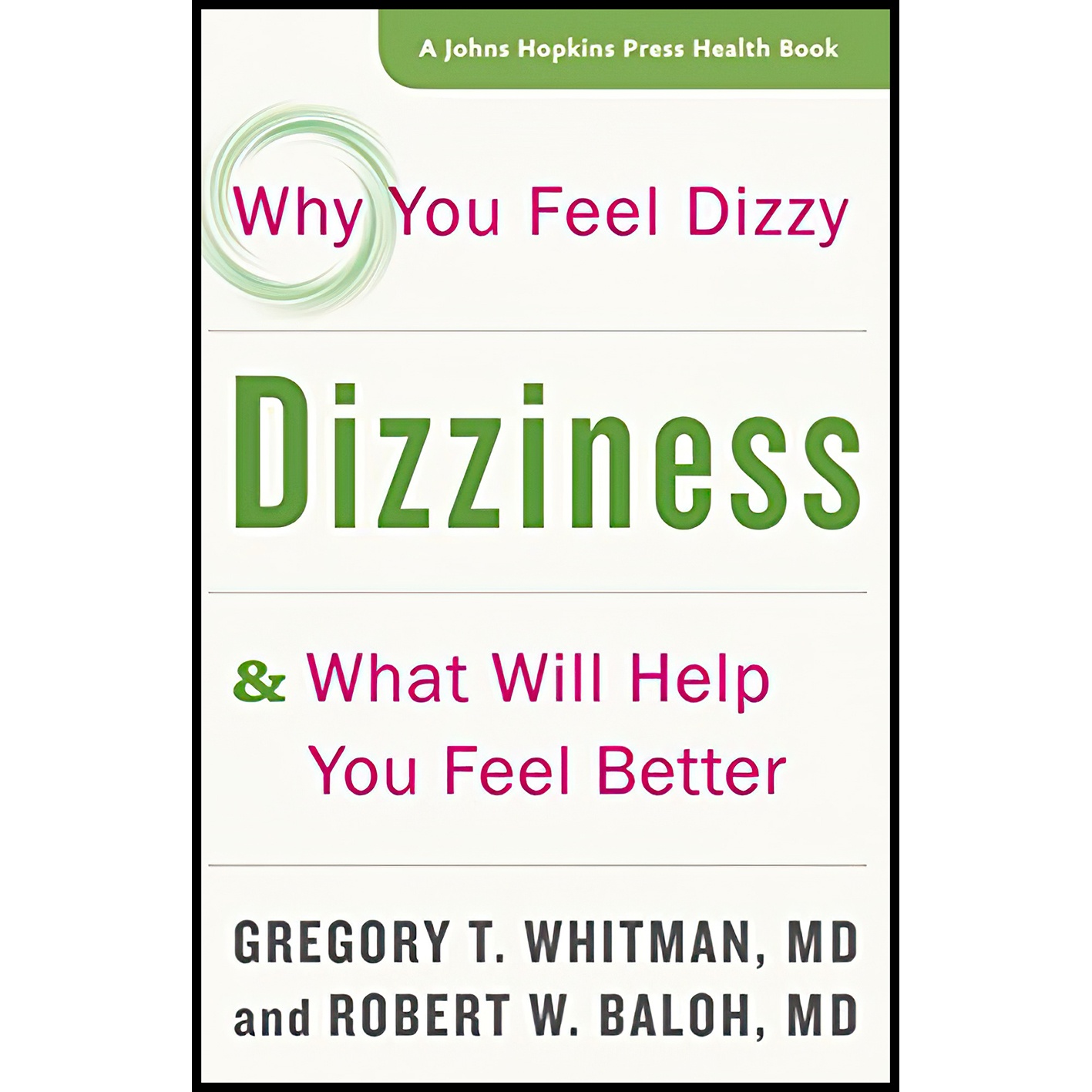 کتاب Dizziness  اثر Gregory T Whitman and Robert W Baloh انتشارات Johns Hopkins University Press