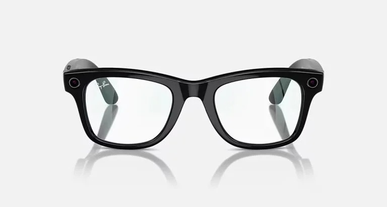 خرید عینک هوشمند ری بن متا RAY-BAN | META Wayfarer Shiny Black – Clear با بهترین قیمت