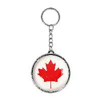 جاکلیدی خندالو طرح پرچم کانادا مدل دوطرفه کد 2060820601