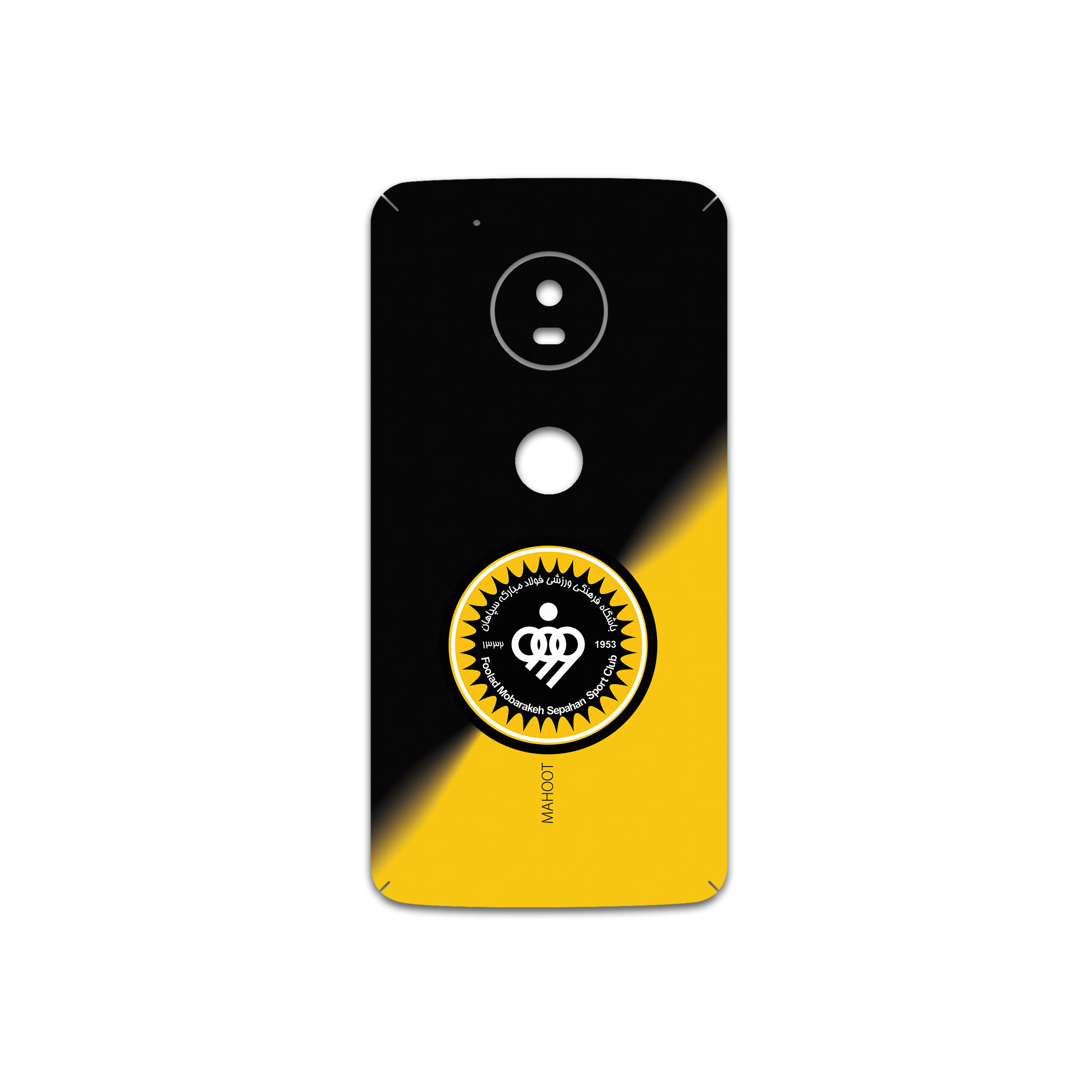 برچسب پوششی ماهوت مدل Sepahan-FC مناسب برای گوشی موبایل موتورولا Moto G5