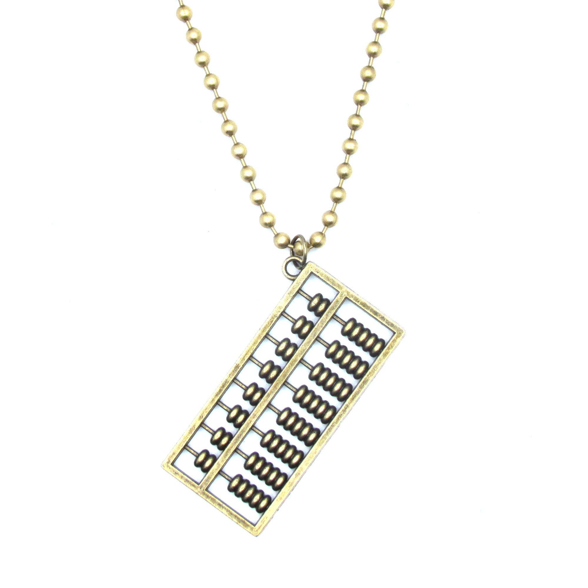 گردنبند طرح چرتکه کد NEC202