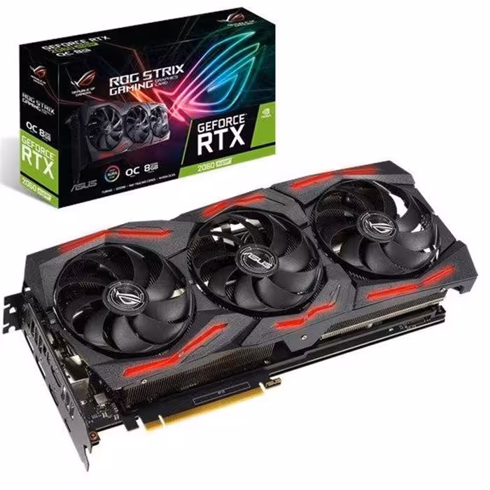 کارت گرافیک ایسوس مدل ROG-STRIX-RTX2060S-O8G-EVO-GAMING با حافظه 8 گیگابایت
