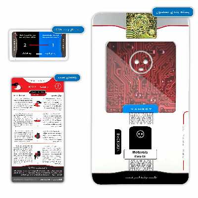 برچسب پوششی ماهوت مدل Red Printed Circuit Board مناسب برای گوشی موبایل موتورولا Moto G6