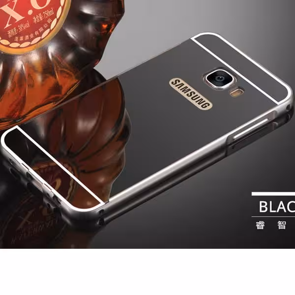 قاب آینه‌ای دور فلزی موبایل سامسونگ Galaxy A3 2017