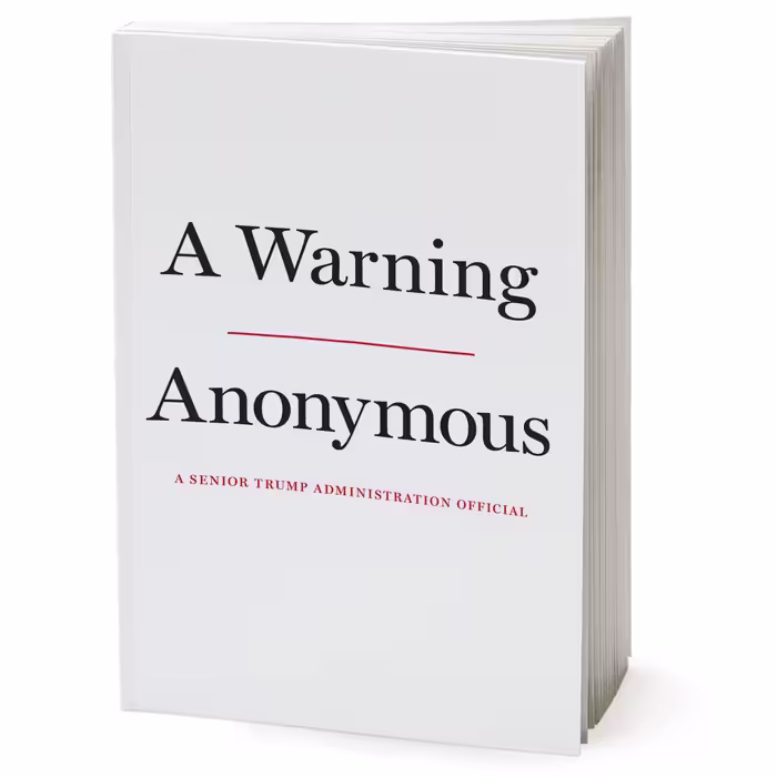 کتاب A Warning اثر Anonymous انتشارات Hachette Digital Inc