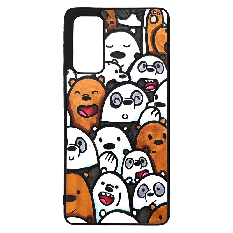کاور طرح خرس های کله فندقی کد G-036 مناسب برای گوشی موبایل سامسونگ Galaxy S20 FE | دیجی قاب دونی