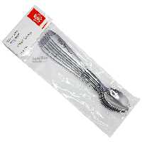 قاشق شربت خوری استیل میخک قاشق شربت خوری طرح گل میخک 6 عددی