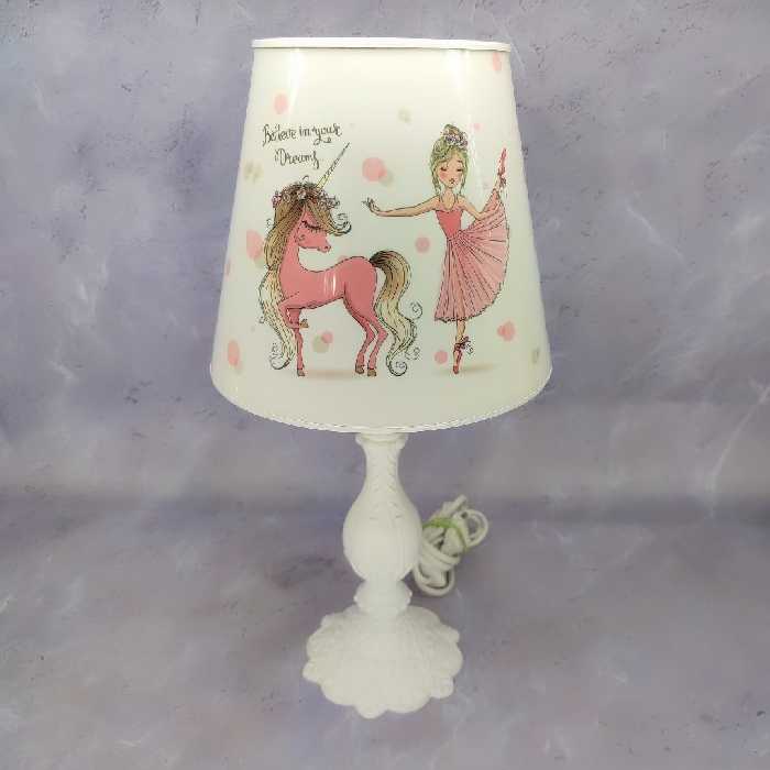 اباژور اتاق کودک طرح دختر بالرین و اسب تک شاخ پایه طرح ایتالیا