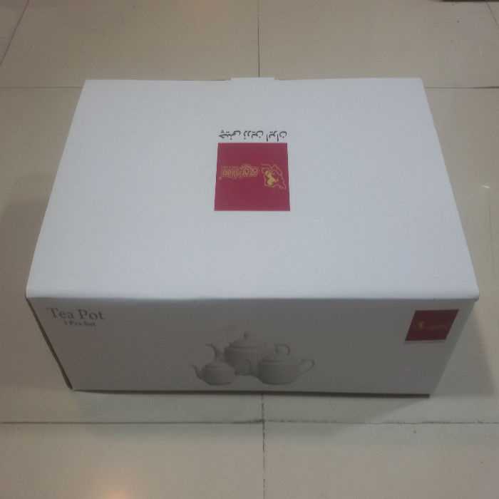 قوری چینی زرین ایران مدل رزفلاور مجموعه 3 عددی