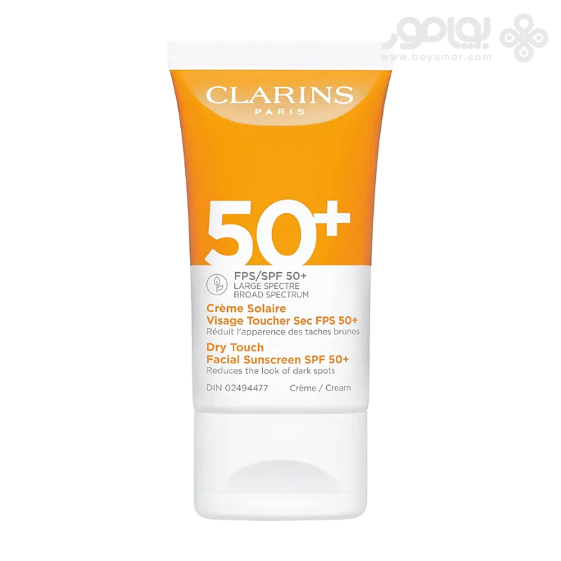 کرم ضد آفتاب کلارنس SPF50 مدل DRY TOUCH حجم 50 میل