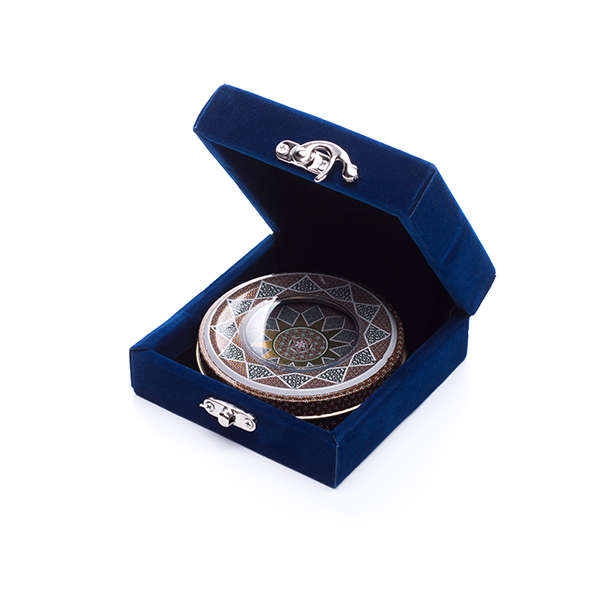 جعبه دکوری مدل مخمل به همراه خاتم