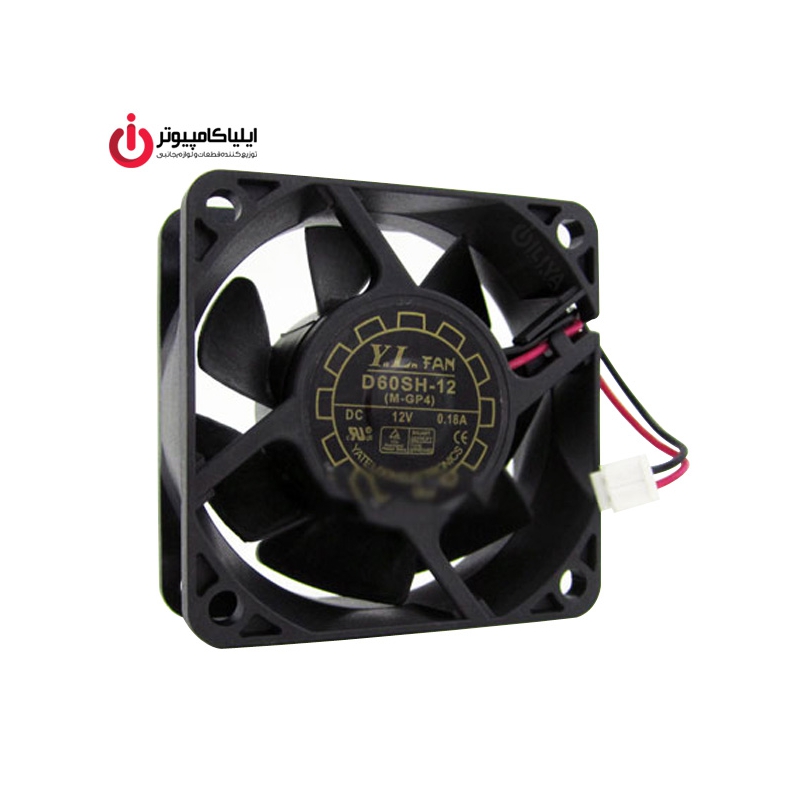 فن خنک کننده 6*6 مدل YateLoon D60SH-12 و قطر 2.5 سانتیمتر