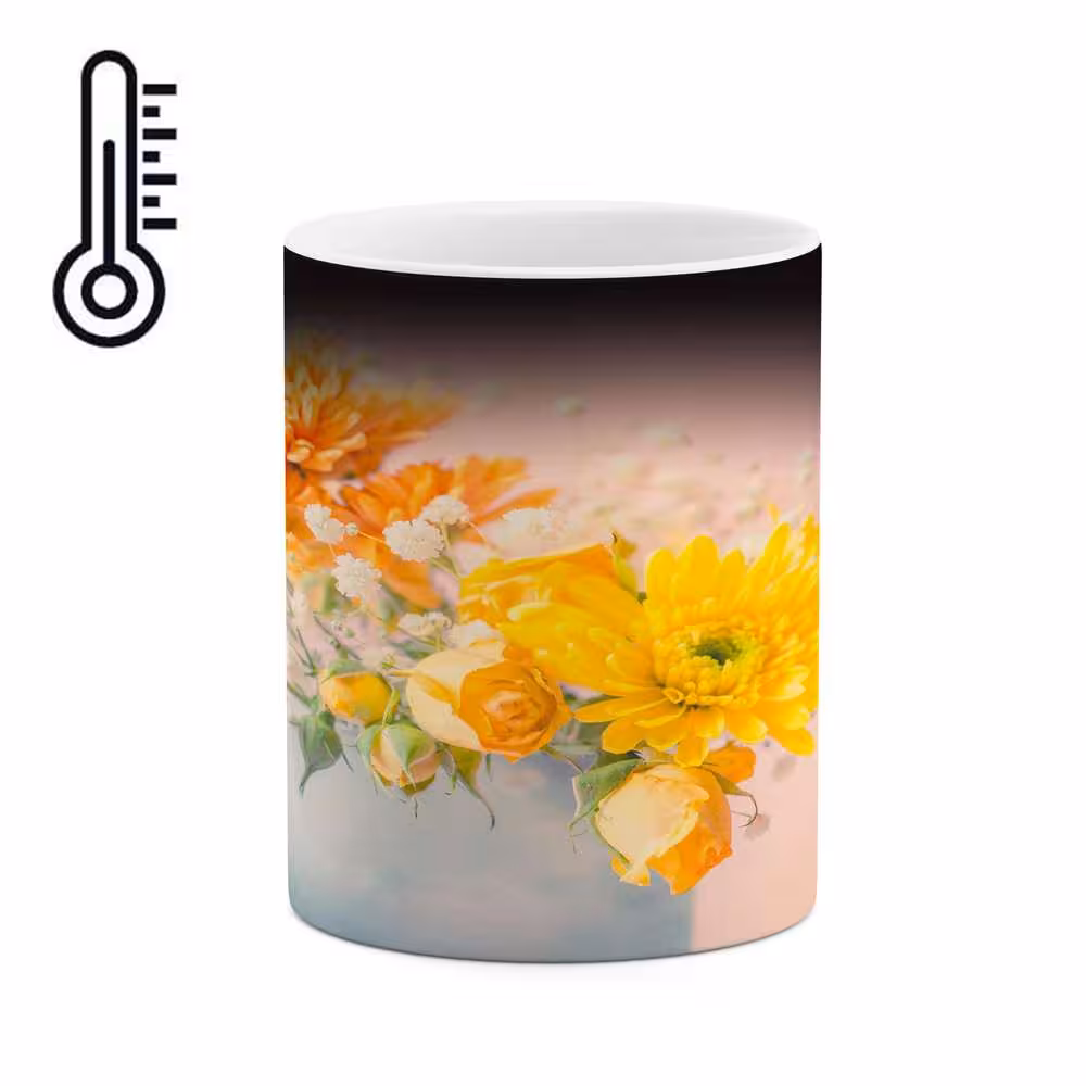 ماگ حرارتی کاکتی طرح گل مدل mgh15481