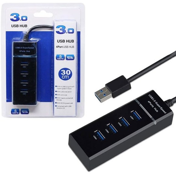 هاب 4 پورت USB 3 SuperSpeed - دوسو آی تی