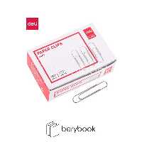 deli / کلیپس نقره ای / 100 عددی / 50 میل / 39713