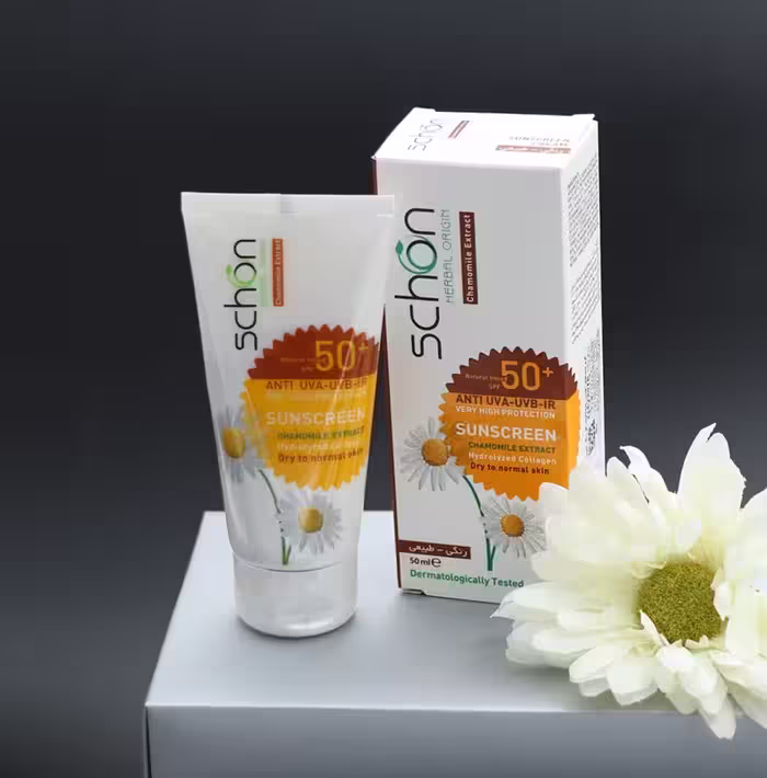کرم محافظ آفتاب رنگ طبیعی شون کرم ضدآفتاب spf50 شون 90649